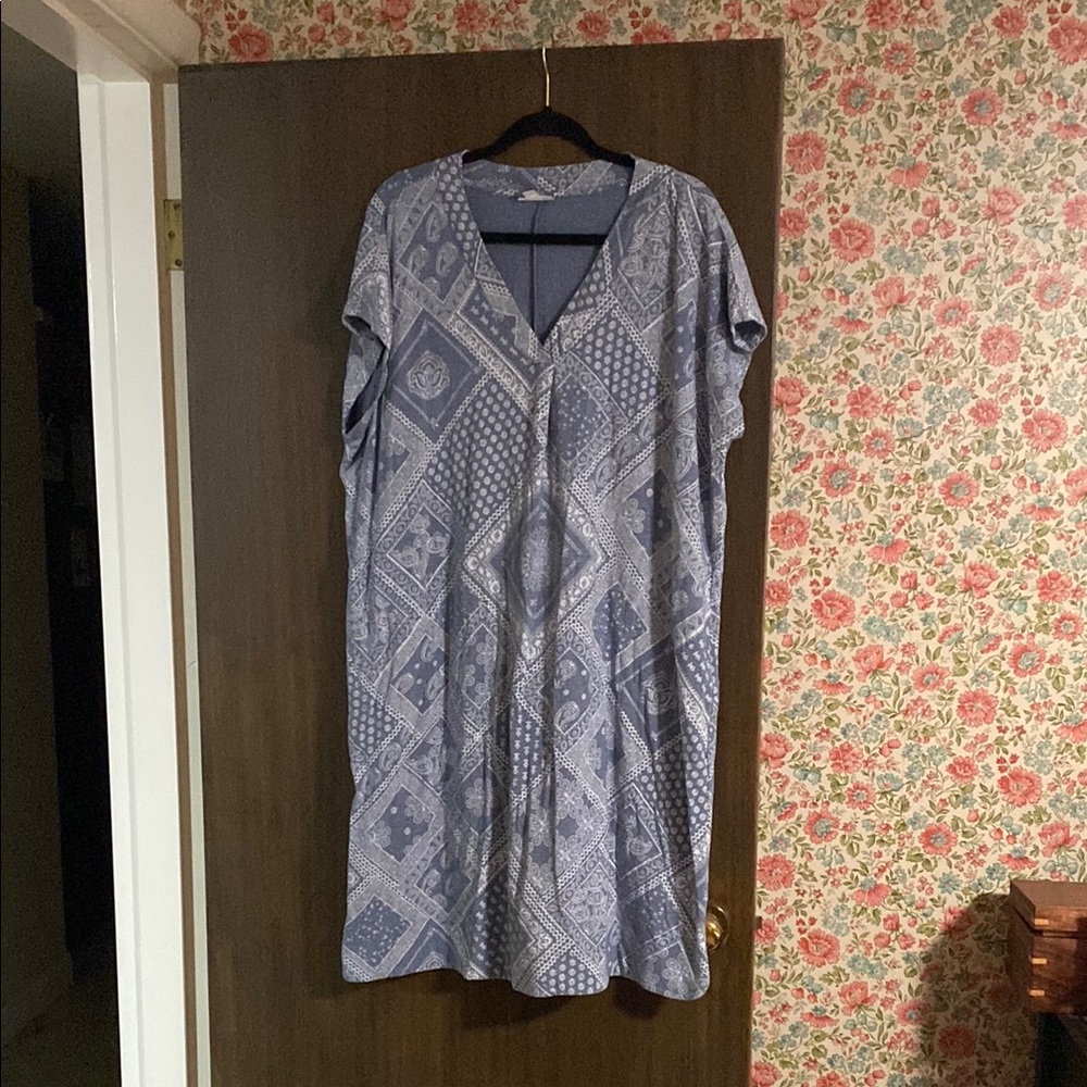 J. Jill blue paisley/patchwork Xl women’s dress